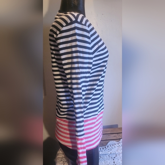 Tommy Hilfiger Colorful Striped Long Sleeve Top L - Picture 5 of 7